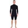 Hurley 2026 Mens Air 2/2mm Bubble Manica Lunga Zip Petto Muta Corta - Bolla Nera