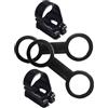Abaodam Diving Mask Snorkel Keeper e Mask Strap Keeper Nero, in Silicone e ABS, 4 Pezzi, Leggero e Portatile, per Tubo Snorkel e Maschera, Accessorio per Immersioni