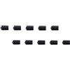 TOYANDONA 10 Pezzi Punta in Gomma per Arco 8mm, Accessorio per Frecce Nero