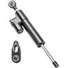 Generic for Zero 10X Scooter Stabilizzatore di Sterzo Kit Ammortizzatore Ruota Anteriore Staffa di Modifica Ammortizzatore Parti di Scooter Elettrici(Black Damper)