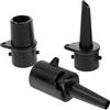 Homoyoyo Adattatore Valvola Aria per Kayak e Salvagente, Connettore di Gonfiaggio SUP, Plastica Nera, Ugelli Multisize, per Uso Outdoor