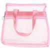 EXCEART Borsa da Spiaggia in Rete Traspirante in Nylon Rosa Cerniera, Borsa Toilette da Viaggio Leggera e Portatile per Attività Outdoor e Viaggi