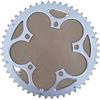 DUANSIYU Corone per Bicicletta 110BCD 50T 48T 46T 34T Corona della Bicicletta Strada Doppio Pignone Ruota di Catena MTB Bici Pieghevole Rotonda Argenteo(Outer 50T)