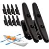 Generisch Ganci per tacchetti per barche, tacchetti in nylon, 10,2 cm | Tacchetti in nylon resistente di grado marino, resistente ai raggi UV, accessori per barche