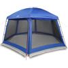 Générique Tenda da piscina Tetto rimovibile Pareti Maglia Grigio 618x532 cm