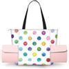 ERCgad Blu Polka Dot Stampa Donne Una Spalla Yoga Bag Tote Grande Capacità Fitness Allenamento Viaggio