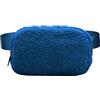 Generic kaGeneric267.13 - Marsupio multifunzione da esterno, in peluche, monospalla, da donna, pantaloncini da yoga, marsupio a vita alta (blu, taglia unica)