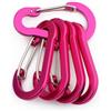 Nutup Outdoor Camping Moschettone Clip 50mm per Escursionismo Attrezzatura | Confezione da 5 pezzi, dimensioni 50 x 26 mm, 20 g ultraleggero, nero/blu/verde/oro/argento, organizer giornaliero