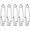 SUNGOOYUE Clip a Scatto Lunghe Connettori da Pesca in Acciaio Inossidabile 3,5 Pollici 125 Mm Occhio Chiuso per Acqua Salata Pesca a Traina d'Acqua Dolce Surf Oceanica