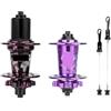 LongTing MTB 120 Click Hub 6 Cuscinetti Bici Anteriore Posteriore 32 36 | QR Bicicletta Mass Thunder Noisy Cube HG 6 Mozzi Nottolino TH390 Fori Freno a Disco