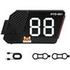 Fonowx Luce Posteriore Bici Luminosa Piastra Numerica Regolabile Fanale LED con USB C Batteria 200mah IPX2 Montaggio a Cinghia Adatta a Tragitti Quotidiani Commuting in Città