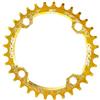 DUANSIYU Corone per Bicicletta BCD 104 34T 36T 38T Rotondo Stretto Largo 104BCD 34 32 Denti MTB Bici Corona Singola velocità Alluminio 12V 11V(38T,Gold)