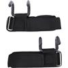 LIYJTK Weight Lifting Hook 2 Pack 330lbs Load Bearing Heavy Duty Fitness Wrist Strap Hand Grip Support for Deadlift Pull Up Training with Rubber Dipped Metal Hook Steel Nylon
