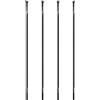 Accarugty Raggi bici | 14G Straight Pull T302 in acciaio inossidabile, serie Wing20 per ruote in carbonio da strada di montagna, nero, 258-270mm