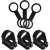 CRAFTHROU Clip per Tubo Snorkel Nero, Set 1 Pezzo in Silicone e ABS
