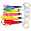 SageFurned Trolling Skirt, esca da 15 cm con amo 6/0, lenza da 170 cm, in lega di zinco per tonno, marlin, pesce spada, pesca in mare alto