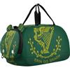 GuoChe Borsone da viaggio per bambini, ragazzi e ragazze | Borsone sportivo da notte con scomparto per scarpe Erin Go Bragh, bandiera Irlanda, verde