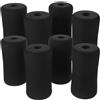 SHINEOFI Copertina in Spugna per Rullo Fitness 8 Pezzi Nera
