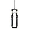 NIKANXIA 26 Forcella MTB Meccanica 110mm 1-1/8 Dritta Freno Disco/V QR9 Blocco(Black Gray)
