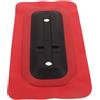 UKCOCO Adattatore per Pinna da Paddle Board in PVC, Base Timone Coda Tavola Surf Rosso, Compatibile con Piastra per Pinna SUP, Kit Riparazione per Tavole da Surf e Paddleboard