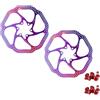 PMAGSYQ Rotore del Freno a Disco MTB G3 HS1 160mm 180mm 203mm Disco rotore colorato per Parti del Freno della Bici da Strada di Montagna(HS1-160mm 2pc)