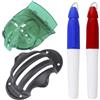 Neptuiby Strumento per marcare l'allineamento delle palline da golf, 2 pezzi | Semplifica l'allineamento della palla, portatile per l'uso sul campo, ideale per i golfisti occasionali