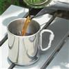 Domary Tazza da Campeggio Pieghevole in Acciaio Inossidabile con Manico per Escursionismo, Zaino in Spalla e Cucina All'aperto (250 ml)