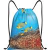 Pidgazdfgv Royal Angel Pesci Coulisse Zaino Sport Palestra Sackpack Mesh Tasche Impermeabile String Bag Donne Uomini, Nero , S, Classico