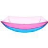 FOELANNE Amaca Piccola da Esterno in Nylon con zanzariera | Piccolo esterno multicolore con zanzariera: campeggio, giardino, patio, balcone, cortile, terrazza