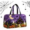 Generico Borsone Duffle Trapuntato Tote Capiente Di Halloween Con E Gatto Nero