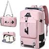 Generico Zaino Da Viaggio Ad Alta Capacità 60L/80L, Zaino Escursionismo Unisex Impermeabile, Scomparto Separato Scarpe Custodia Laptop, Escursioni All'Aperto, Viaggi (Viola,60L-30 x 17 x 53CM)