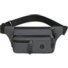 ZWEquipint Borsa da uomo impermeabile in pelle PU con 5 tasche, leggera, borsa a tracolla per viaggi, lavoro e uso quotidiano, grigio (verde militare)