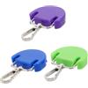 WRITWAA 3 Pezzi Clip di Fissaggio per Attrezzatura Kayak con Gancio Rapido | Plastica, Compatibile con Deck e Cordino Elastico, Installazione e Rimozione Rapide per Uscite in Acqua