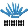 VILLCASE Kit Imbottitura Casco in Spugna Blu per Bici e Moto | Design Rimovibile, Facile Pulizia, Buona Traspirabilità, Set Multiuso per Accessori Mtb e Ricambio Interno