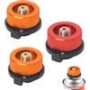 GLDFYYDS 3 adattatori universali per cartucce di gas, con valvola a vite, set di adattatori per cartucce di gas, per fornello da campeggio, bruciatore, barbecue, picnic, escursioni, viaggi