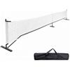 Harilla Rete da Pickleball Rete Portatile Rete Allenamento Rete Palestra Telaio in Metallo Resistente con Piedi Larghi E Custodia Trasporto Adatta per Campi Mobili Cortile Palestra, Bianco