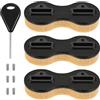 DOITOOL Fin Box Centrale per SUP, Scatola Pinna in Plastica e Spugna, Nero, Accessorio Resistente all'Usura e Facile da Installare per Surf e Sport Acquatici