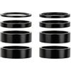 JIASHUNHE Distanziali Bici Manubrio Serie Sterzo Spacer 2 3 5 10 20mm Rondella in Alluminio for 1-1/8 28.6mm Tubo Forcella Strada Stelo Regolare L'altezza Anello(28.6 H55mm P8)