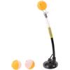 AUTSUPPL Trainer Rimbalzo Ping Pong con Base a Ventosa, Regolabile | Pvc e Lega di Alluminio, Nero, Portatile per Casa Ufficio, Adatto a Principianti