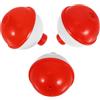 ibasenice 3 Pezzi Galleggiante da Pesca Rotondo in Plastica ABS Rosso e Bianco Design Versatile e Facile da Usare per Pesca in Acqua Salata 1,25 Pollici