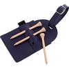 SHINEOFI Porta Tee da Golf in Pu con Fascia Regolabile e 3 Tee in Legno da 83mm, Design Funzionale e Stile retrò per Uso sul Campo in Viaggio