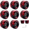 Generic Pattini di ricambio per quad con cuscinetti, resistenti all'usura per skateboard a doppia fila
