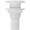 Toyvian Valvola di Scarico Passante per Scafo Yacht e Barca, Abs Bianco 33mm | Attacco Inferiore 1-1/4 Pollici, Bocca Superiore 26mm, Installazione Semplice