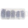 Alipis 1 Scatola Set di Connettori da Pesca Rotanti in Acciaio Inox Nero