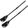 Didiseaon 2 Pezzi Pagaia Kayak Divisibile in PVC Nera, Accessorio per Canoa | Portatile, Presa Confortevole, Tecnologia Professionale, Rinforzata e Resistente alla Rottura