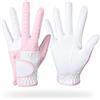 Zpengtai Guanti Golf Guanti da golf e tennis donna, antiscivolo, traspiranti, in microfibra, rosa, blu, moda, un paio di guanti(Pink.,21)