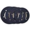 DUANSIYU Corone per Bicicletta 1 PCS Fixed Gear Bicicletta Corona 130BCD Single Speed Anello della Catena Bici Pista Ruota di 44T 46T 48T 50T(130BCD 46T)