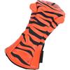Cryfokt Copri Testa da Golf Cartoon Tiger per Driver Copri Mazza in Pelle PU in Legno da Fairway con Fascia Elastica, Protezione in Legno Lavabile Antistrappo (NO.1)