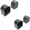 MeevrgR 50 mm di plastica tubo di protezione estremità antiscivolo base in gomma attrezzature fitness 4PCS