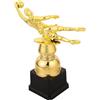 KHBUAB Premio Portiere Calcio Guanto Oro in Plastica Design Elegante Riconoscimento Motivazionale per Giovani Torneo o Festa di Squadra